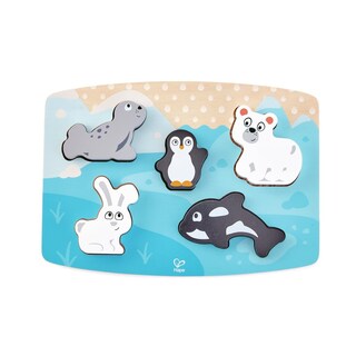 Foto 4 | Foto 4 | Juego De Rompecabezas Hape Polar Animal Tactile Multicolor - Venta Internacional.