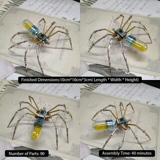 Foto 2 | Foto 2 | Puzle 3d De Metal Con Forma De Insecto, Circuito Mecánico Steampunk Genérico, Spider - Venta Internacional.