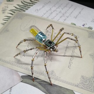 Foto 3 | Foto 3 | Puzle 3d De Metal Con Forma De Insecto, Circuito Mecánico Steampunk Genérico, Spider - Venta Internacional.