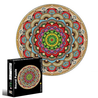Foto 3 | Foto 3 | Puzle Mandala De 1000 Piezas Para Adultos, Colorido, Con 66,6 Cm De Diámetro. - Venta Internacional.
