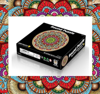 Foto 6 | Foto 6 | Puzle Mandala De 1000 Piezas Para Adultos, Colorido, Con 66,6 Cm De Diámetro. - Venta Internacional.