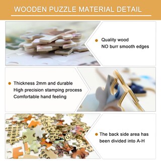 Foto 4 | Foto 4 | Puzzle Personalizado Rompecabezas De Madera Personalizado De 200 Piezas Con Caja - Venta Internacional.