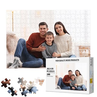 Foto 7 | Foto 7 | Puzzle Personalizado Rompecabezas De Madera Personalizado De 200 Piezas Con Caja - Venta Internacional.