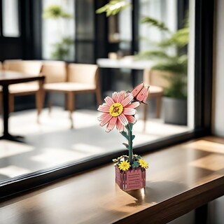 Foto 7 | Foto 7 | Kit De Rompecabezas 3d De Flores De Madera Para Adultos Con Jarrón (99 Piezas) - Venta Internacional.