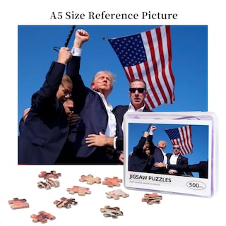 Foto 6 | Foto 6 | Rompecabezas Genérico Trump De 500 Piezas Para Adultos Y Niños - Venta Internacional.