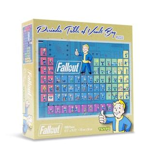 Foto 3 | Foto 3 | Rompecabezas Toynk Fallout Tabla Periódica Vault Boy 1000 Unidades - Venta Internacional.