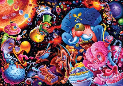 Foto 1 | Foto 1 | Cereales Para Desayuno Jigsaw Puzzle Toynk Cosmic Crunch, 1000 Piezas - Venta Internacional.
