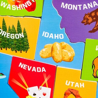 Foto 6 | Foto 6 | Mapa De Rompecabezas Magnético Juvale U.s. Of The United States Kids - Venta Internacional.