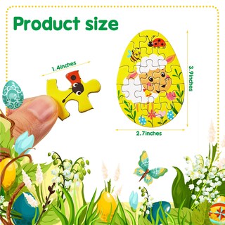 Foto 2 | Foto 2 | Minipuzles Con Forma De Huevo De Pascua Skylety Bunny Chick, 20 Piezas - Venta Internacional.