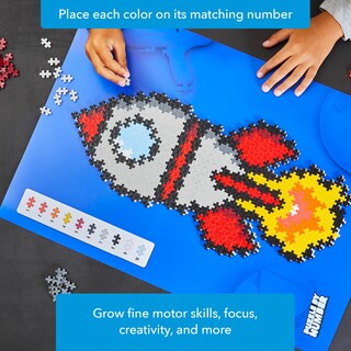 Foto 3 | Foto 3 | Kit De Arte Pixelado 3d Puzzle Plus Plus Rocket De 500 Piezas Para Niños - Venta Internacional.