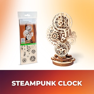 Foto 5 | Foto 5 | Reloj Steampunk De Madera 3d Ugears Para Adultos, 40 Unidades - Venta Internacional.