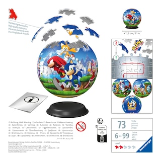 Foto 3 | Foto 3 | Bola De Rompecabezas Ravensburger Sonic The Hedgehog 11592 - Venta Internacional.
