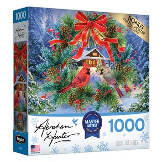 Foto 2 | Foto 2 | Rompecabezas Roseart Abraham Hunter Deck The Halls 1000 Piezas - Venta Internacional.