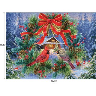 Foto 3 | Foto 3 | Rompecabezas Roseart Abraham Hunter Deck The Halls 1000 Piezas - Venta Internacional.
