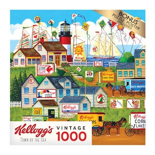 Foto 4 | Foto 4 | Rompecabezas Roseart Kellogg's Town By The Sea 1000 Piezas - Venta Internacional.