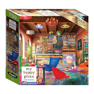Foto 2 | Foto 2 | Rompecabezas Roseart My Happy Place Boho Coffeeshop, 750 Piezas - Venta Internacional.