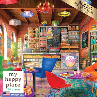 Foto 3 | Foto 3 | Rompecabezas Roseart My Happy Place Boho Coffeeshop, 750 Piezas - Venta Internacional.