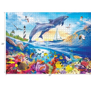 Foto 3 | Foto 3 | Rompecabezas Roseart Kodak Premium Playful Summer Dolphins - Venta Internacional.