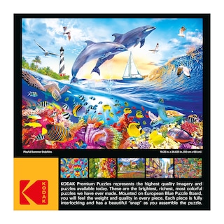Foto 5 | Foto 5 | Rompecabezas Roseart Kodak Premium Playful Summer Dolphins - Venta Internacional.