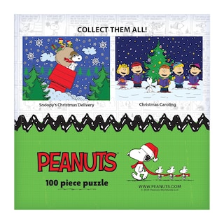 Foto 5 | Foto 5 | Rompecabezas Roseart Peanuts Snoopy's Christmas, 100 Piezas - Venta Internacional.