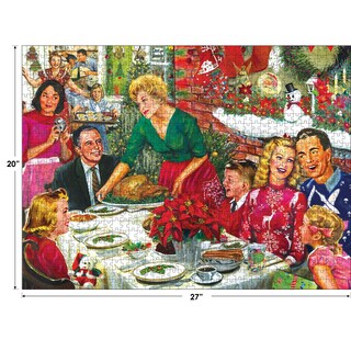 Foto 3 | Foto 3 | Rompecabezas Roseart Back To The Past Christmas Dinner, 750 Unidades - Venta Internacional.