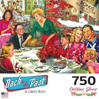 Foto 4 | Foto 4 | Rompecabezas Roseart Back To The Past Christmas Dinner, 750 Unidades - Venta Internacional.
