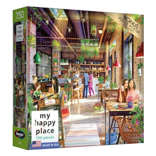 Foto 2 | Foto 2 | Rompecabezas Roseart My Happy Place Neighborhood Cafe, 750 Piezas - Venta Internacional.