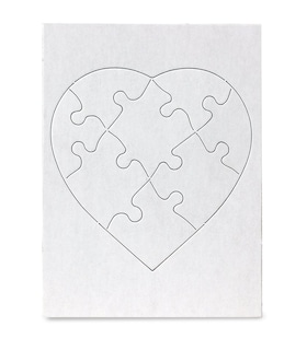 Foto 1 | Foto 1 | Rompecabezas Blank Hygloss Con Forma De Corazón, 6 X 8 Cm, Para San Valentín, 6 Rompecabezas - Venta Internacional.