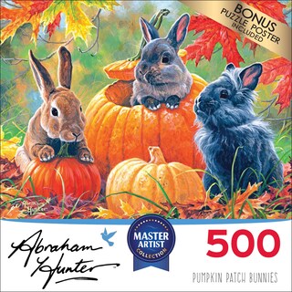 Foto 3 | Foto 3 | Rompecabezas Roseart Abraham Hunter Pumpkin Patch, 500 Piezas - Venta Internacional.