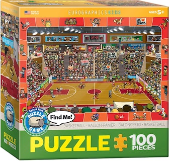 Foto 1 | Foto 1 | Rompecabezas Eurographics Baloncesto Spot And Find 100 Piezas - Venta Internacional.
