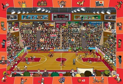Foto 3 | Foto 3 | Rompecabezas Eurographics Baloncesto Spot And Find 100 Piezas - Venta Internacional.
