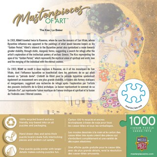 Foto 3 | Foto 3 | Rompecabezas Masterpieces The Kiss 1000 Piezas Para Todas Las Edades - Venta Internacional.