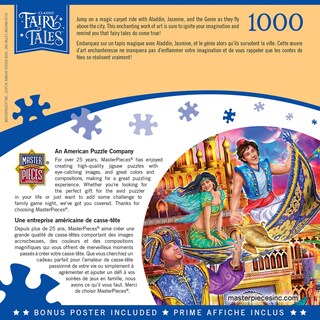 Foto 3 | Foto 3 | Rompecabezas Masterpieces Aladdin 1000 Piezas Para Adultos - Venta Internacional.