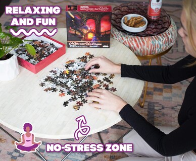 Foto 6 | Foto 6 | Rompecabezas Toynk A Girl & Her Dragon Fairytale Castle 500p - Venta Internacional.