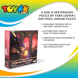 Foto 7 | Foto 7 | Rompecabezas Toynk A Girl & Her Dragon Fairytale Castle 500p - Venta Internacional.