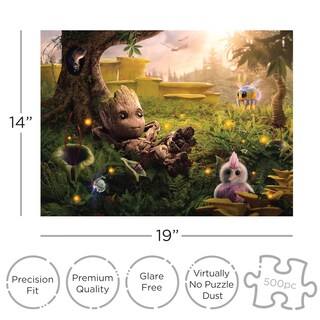 Foto 2 | Foto 2 | Puzle Aquarius Guardianes De La Galaxia Baby Groot De 500 Piezas - Venta Internacional.