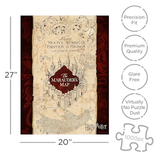 Foto 2 | Foto 2 | Puzle Aquarius Con El Mapa Del Merodeador De Harry Potter De 1000 Piezas - Venta Internacional.