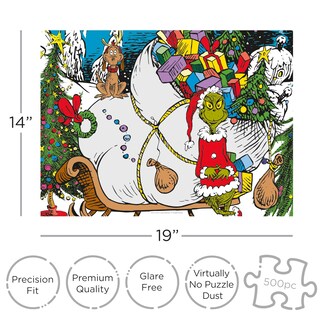 Foto 2 | Foto 2 | Rompecabezas Aquarius Grinch 500 Piezas Sin Reflejos 36 X 48 Cm - Venta Internacional.
