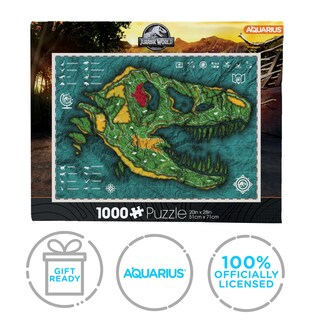 Foto 7 | Foto 7 | Puzle Aquarius Jurassic World Map 1000 Piezas - Venta Internacional.