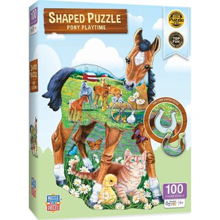 Foto 1 | Foto 1 | Rompecabezas Masterpieces Pony Playtime 100 Piezas - Venta Internacional.