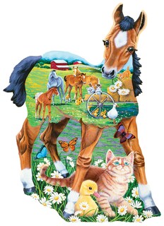 Foto 2 | Foto 2 | Rompecabezas Masterpieces Pony Playtime 100 Piezas - Venta Internacional.
