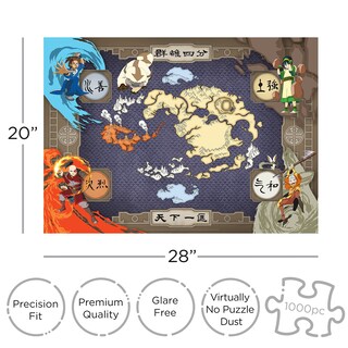 Foto 2 | Foto 2 | Mapa De Avatar De Puzzle Aquarius De 1000 Piezas Con Licencia Oficial - Venta Internacional.