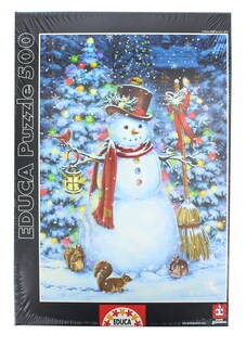 Foto 1 | Foto 1 | Puzzle Educa Snowman De 500 Piezas Con Gráficos Nítidos - Venta Internacional.