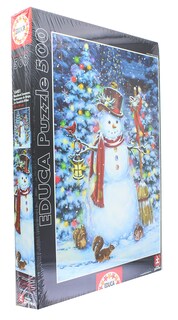 Foto 3 | Foto 3 | Puzzle Educa Snowman De 500 Piezas Con Gráficos Nítidos - Venta Internacional.