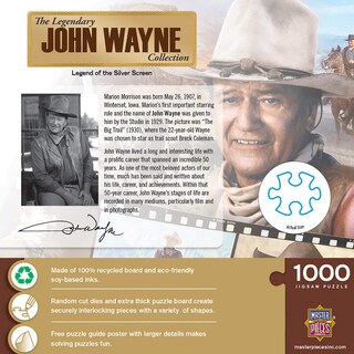 Foto 3 | Foto 3 | Rompecabezas Masterpieces John Wayne Legend 1000 Piezas - Venta Internacional.