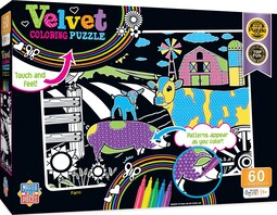 Rompecabezas Masterpieces Farm Velvet Para Colorear  60 Piezas - Venta Internacional.