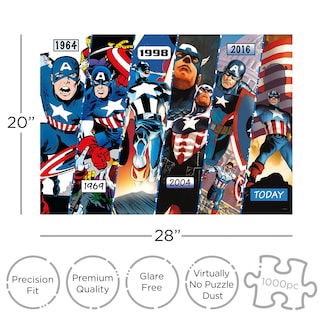 Foto 2 | Foto 2 | Rompecabezas Aquarius Marvel Capitán América 1000 Piezas - Venta Internacional.
