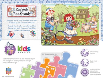 Foto 3 | Foto 3 | Puzzle Masterpieces Raggedy Ann & Andy Bike Ride - Venta Internacional.