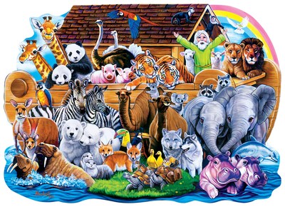 Foto 2 | Foto 2 | Rompecabezas Masterpieces Noah's Ark 100 Piezas Para Niños - Venta Internacional.