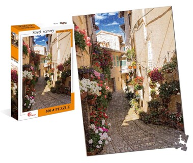 Foto 1 | Foto 1 | Rompecabezas Toynk Street Scenery Village Street 500 Piezas - Venta Internacional.